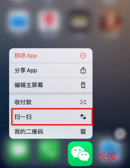 林芝苹果手机维修分享iPhone 15如何快速打开扫一扫 