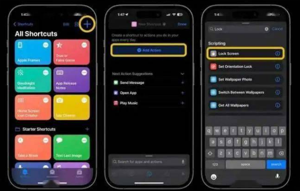 林芝苹果14锁屏维修店分享iPhone14升级iOS16.4后如何创建锁屏快捷方式 